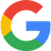 Google logo in red, yellow, blue, and green colors on white background.